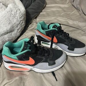 Nike Air Max sneakers women’s size 7.5 mint green orange black and grey